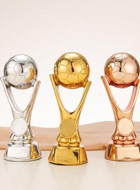 足球金球奖奖杯 世界杯优秀球员MVP金银铜树脂电镀学校企业比赛