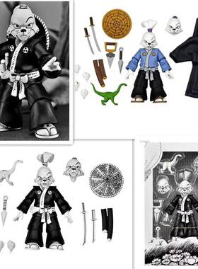 忍者神龟 NECA 54306 宫本兔 黑白版 GK 模型 玩具 手办 动漫周边