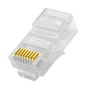 左播CAT6超六类网络水晶头千兆电脑插座宽带网线水晶头子非屏蔽