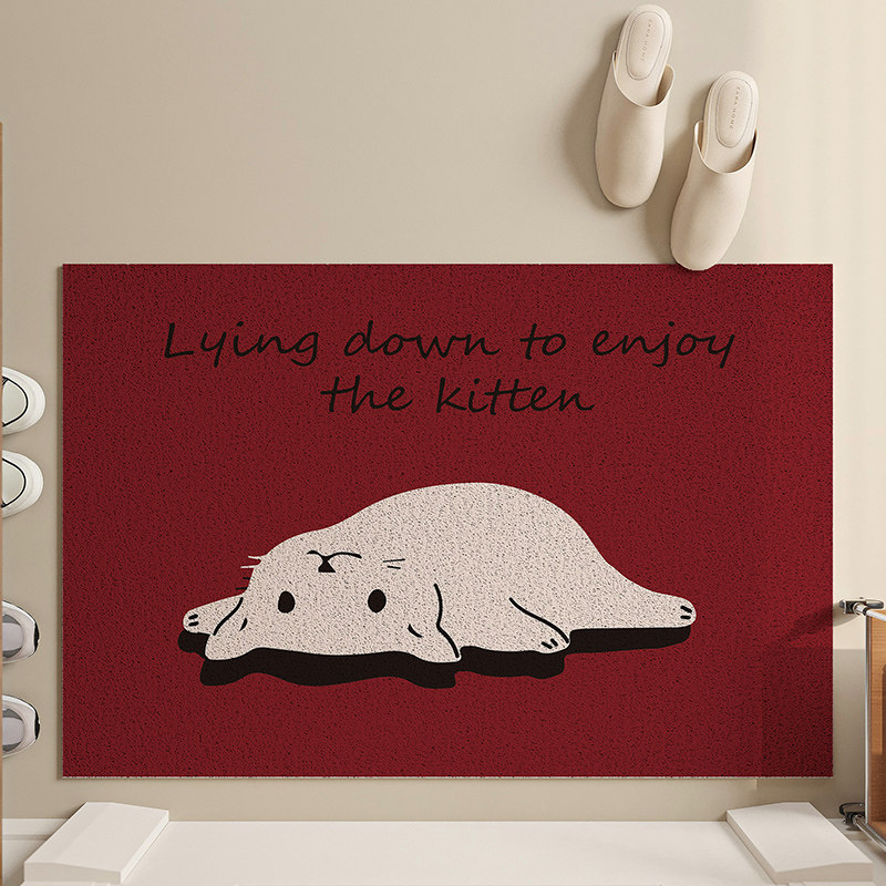 卡通ins地垫家用玄关大门口pvc丝圈门垫进门蹭土脚垫防滑地毯垫子,居家布艺,入户地垫,淘宝优惠券,粉丝福利购,淘宝优惠卷