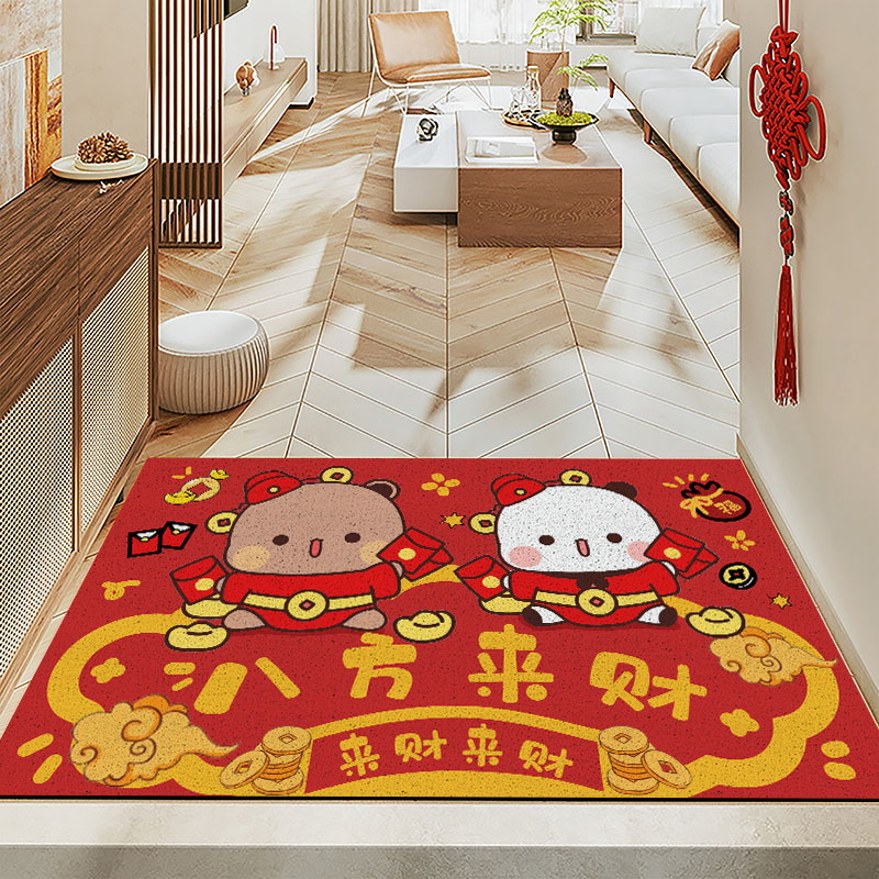 一二布布进门室内玄关丝圈入户门可裁剪线圈地垫大门口垫室外地垫