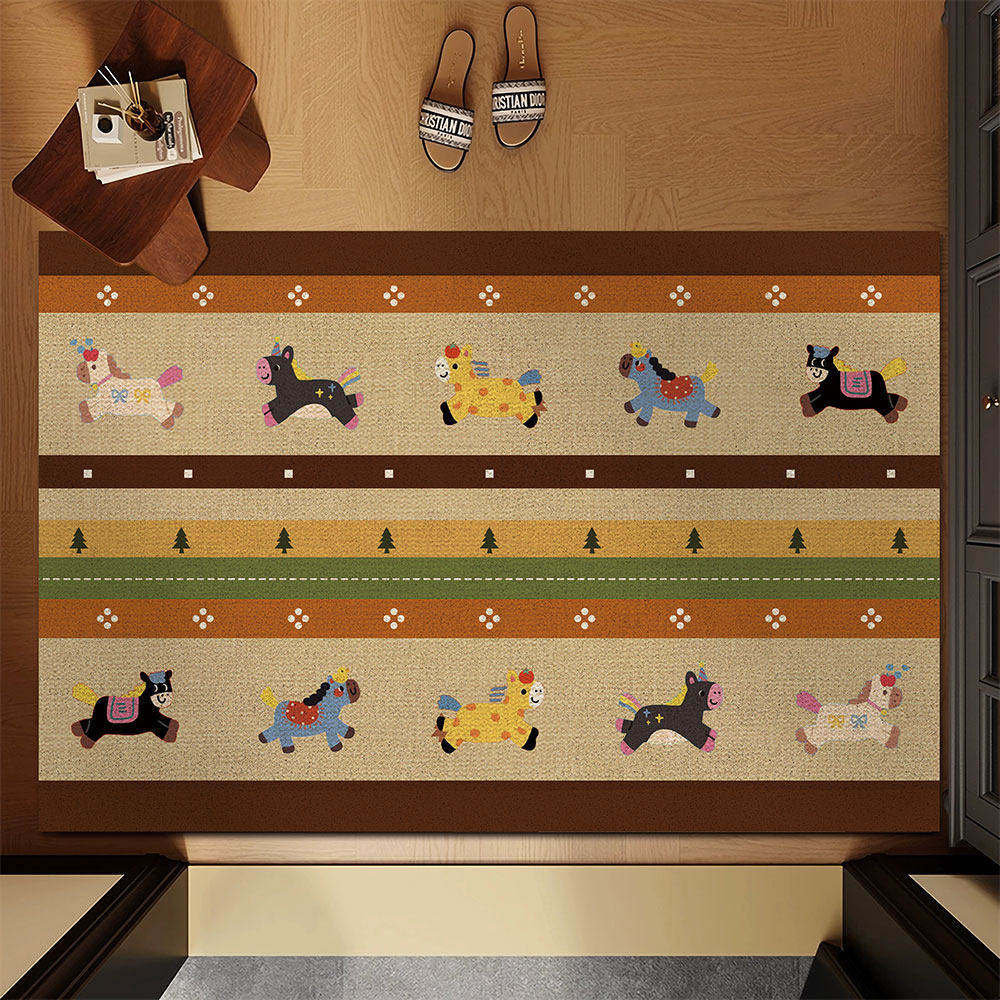 马年新年入户门丝圈地垫可裁剪2026新款门口蹭土防尘耐脏免洗地毯,居家布艺,入户地垫,淘宝优惠券,粉丝福利购,淘宝优惠卷