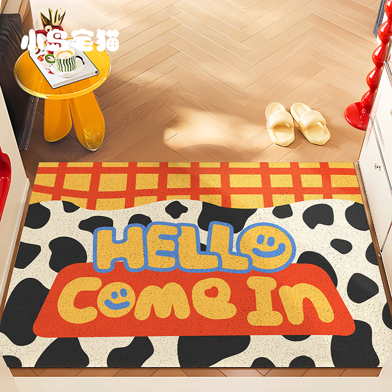 玩具总动员入户地垫家用玄关门垫耐脏丝圈脚垫门口门外防滑脚踩垫