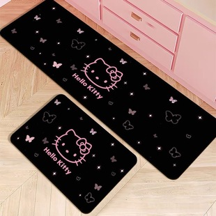 卡通HelloKitty耐脏厨房地垫硅藻泥家用地吸水耐磨脚垫防滑地垫