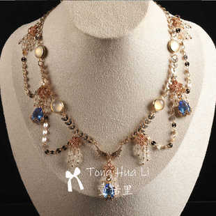 古风汉服西域公主项链原创异域风敦煌坦领唐风璎珞古典国分锁骨链