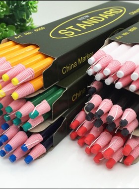 包邮!STANDARD南韩8000手撕拉线蜡笔拉线点位笔服装记号笔白黑橙
