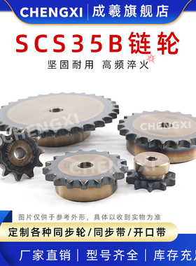 SCS碳钢单排链轮S35 3分5 35B38齿 35B39齿35B40齿35B45齿35B60齿