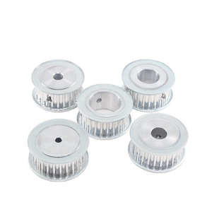 5M30齿无台同步轮两面平皮带轮 外径46.60 槽宽11/16/21/27带键槽