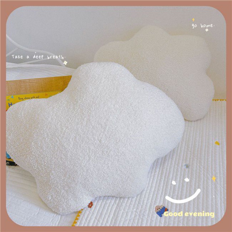 床头靠枕留白软朵枕头女生睡觉护腰枕腰办公室午睡抱枕车载