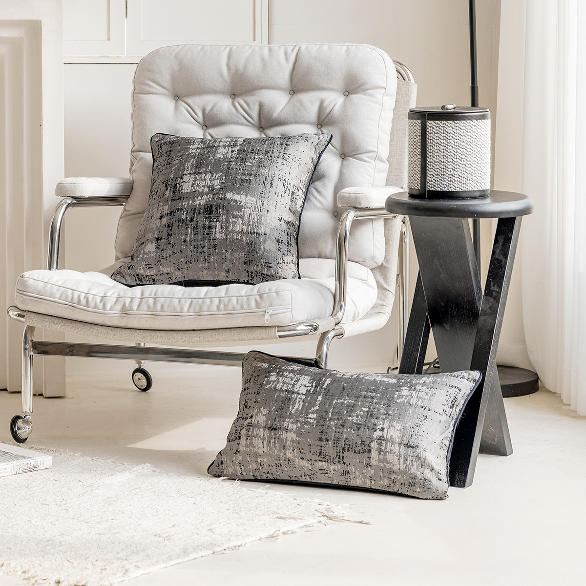 新中式客厅沙发抱枕套现代简约样板房装饰靠枕床头靠床上靠背枕