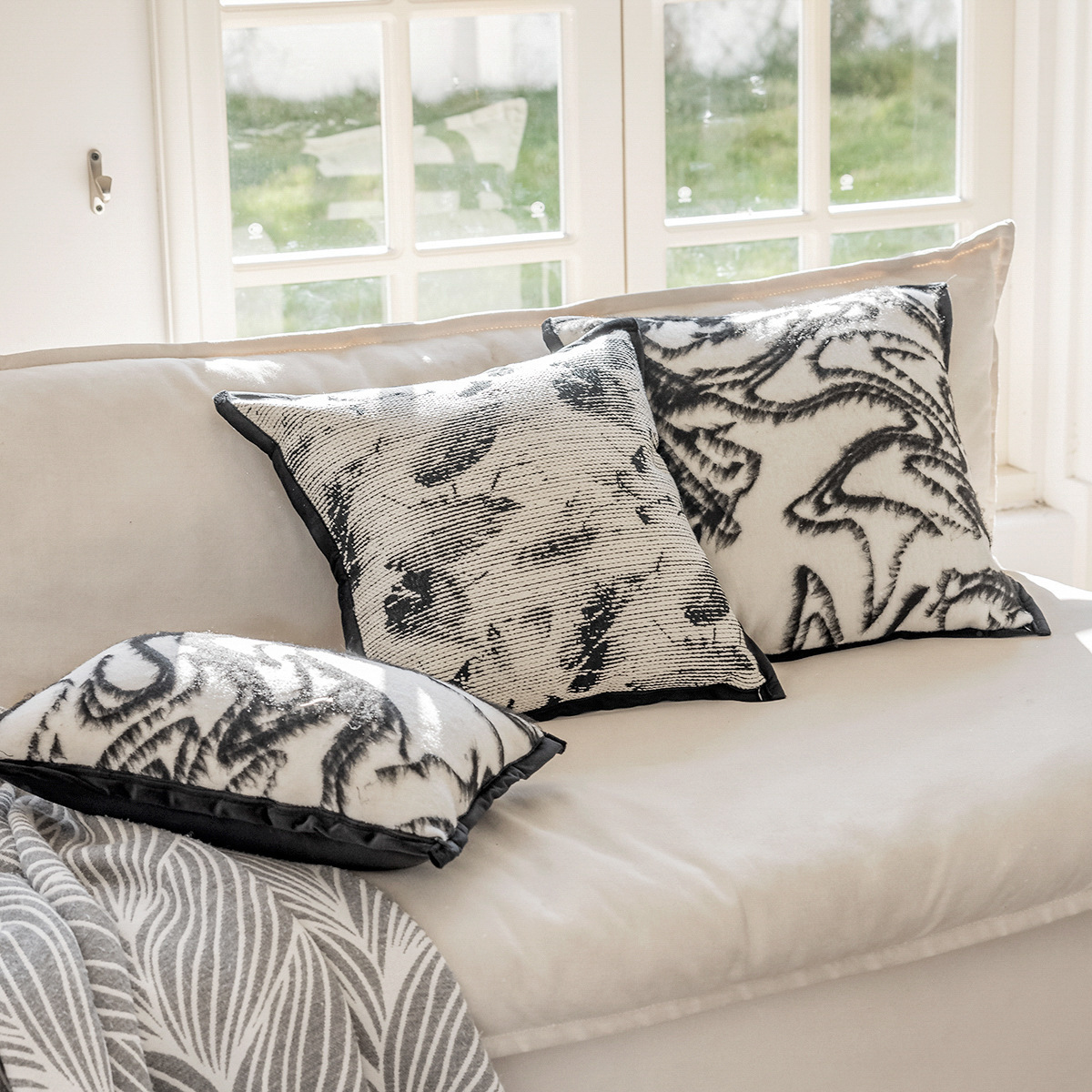 新中式沙发抱枕套ins风现代简约客厅装饰靠枕床头靠床上靠背枕