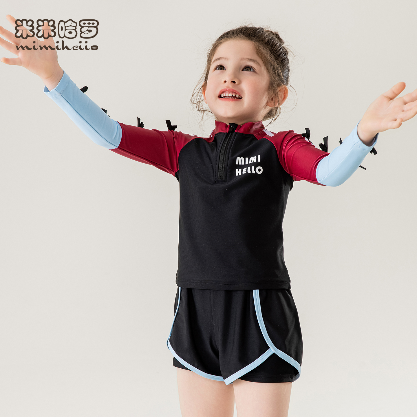 女童泳衣套装分体泳衣裤两件套