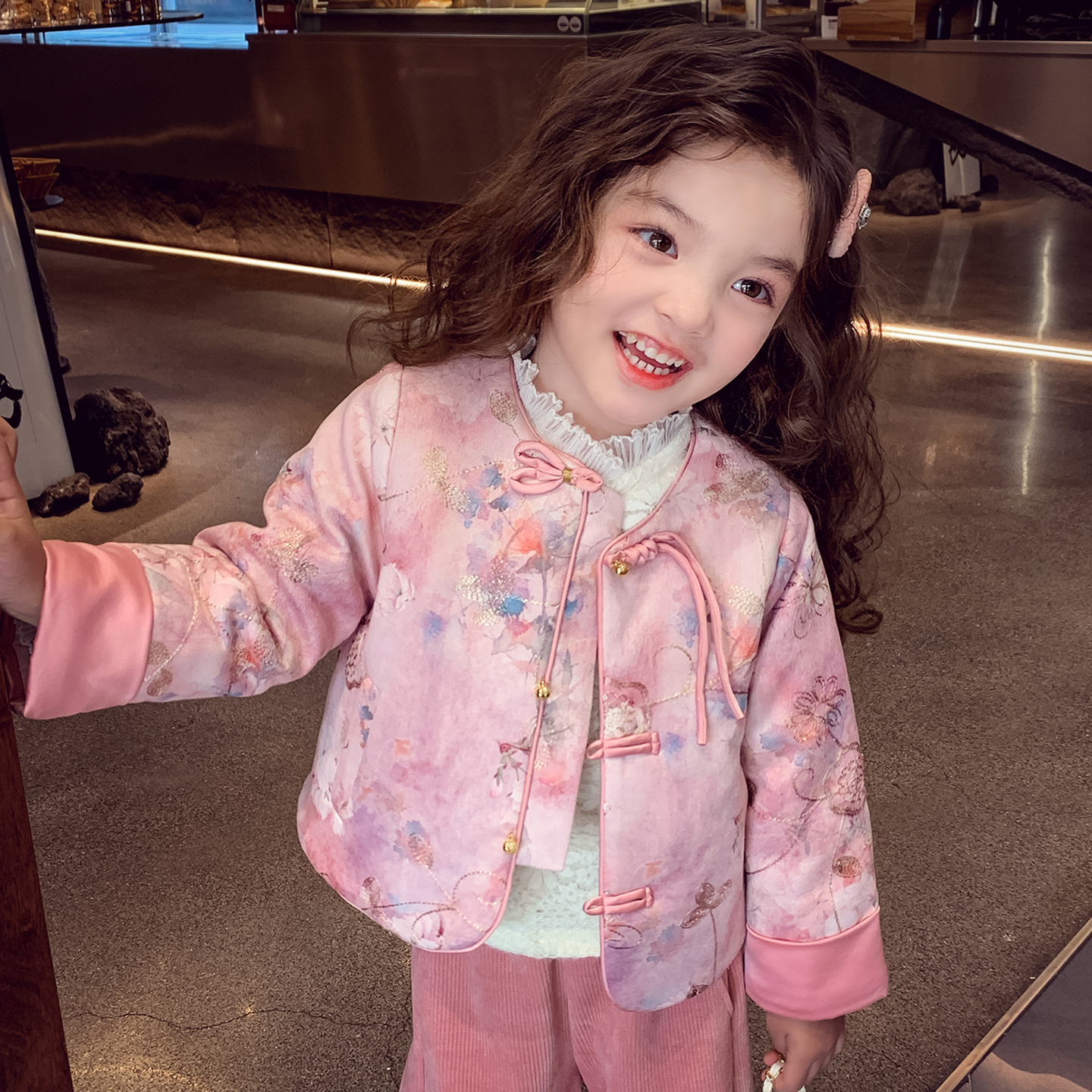 国风刺绣印花唐装外套