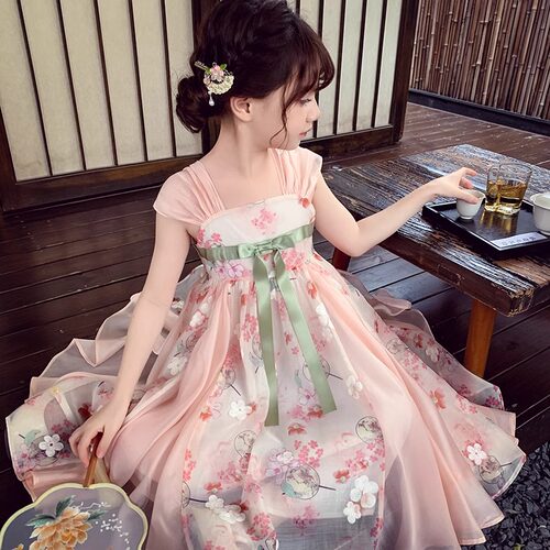 女童汉服连衣裙夏季小女孩裙子