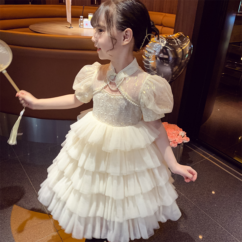 女童网纱连衣裙夏装小女孩公主裙