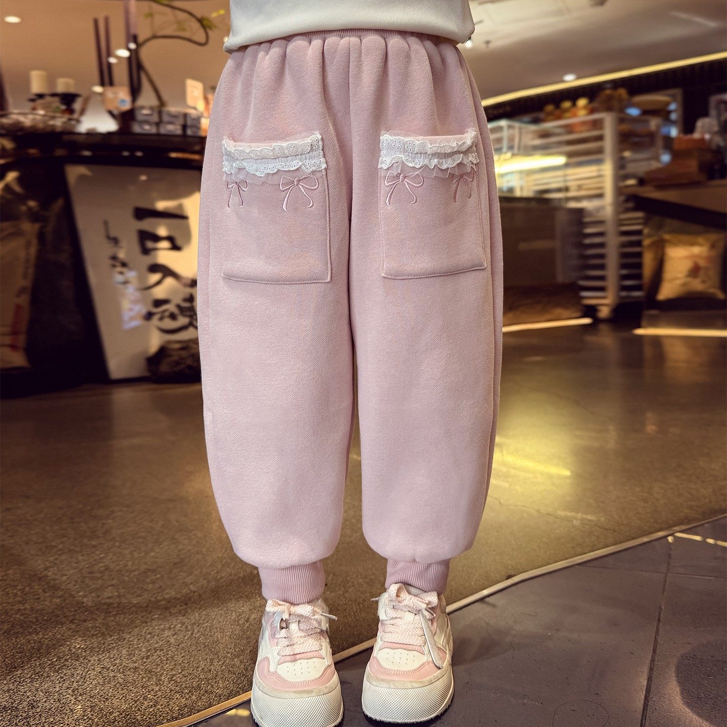 女童加绒休闲裤冬装2025新款儿童韩版保暖运动长裤子女孩束脚卫裤,童装/婴儿装/亲子装,裤子,淘宝优惠券,粉丝福利购,淘宝优惠卷