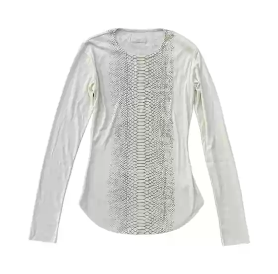In Stock | MOYU Self-designed iFSIXWASNIN White Snake Print Long-Sleeve Hoodie | Moody & Emo UC