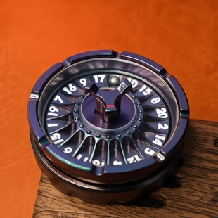 机械数字轮盘旋转选择困难神器EDC金属创意好玩解闷解压申请玩具