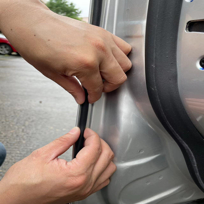 汽车加长b柱密封条车门隔音通用门缝密封条防尘降噪改装静音胶条