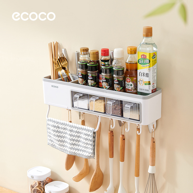 意可可多功能厨房置物架免打孔