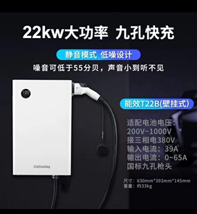 Wattsaving高斯宝家用直流充电桩22kw9孔快充红旗eqm5比亚迪吉利