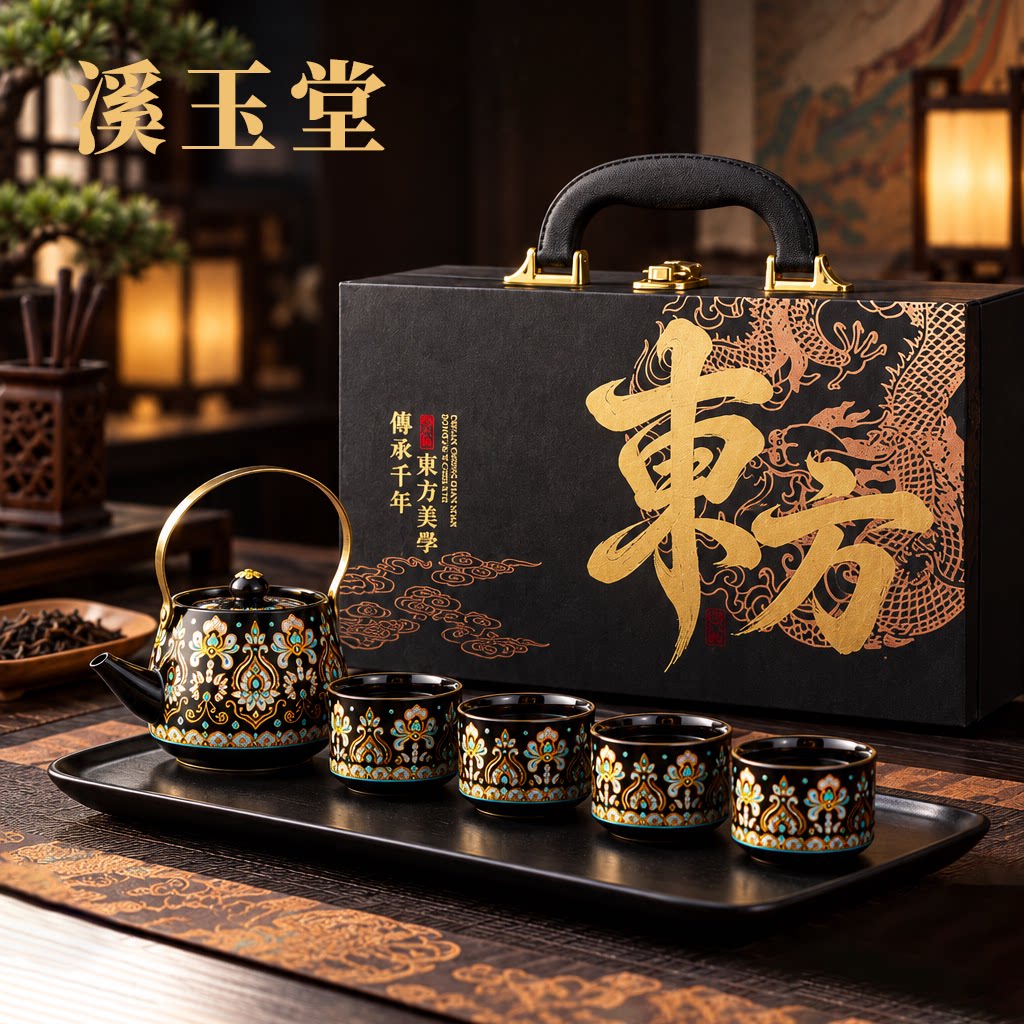2026新款提梁壶茶具茶具套装年轻人茶具套装高端礼盒送人送长辈