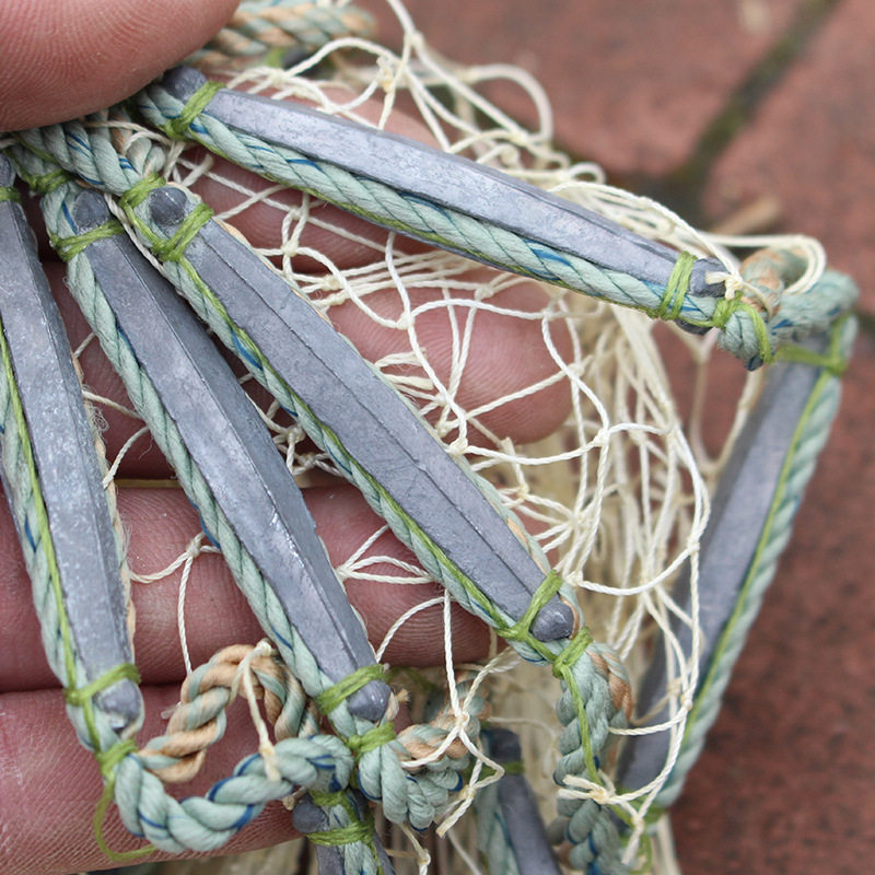 纯手工老式撒网传统鱼网捕鱼抛网 手抛网 易抛网 打鱼网 旋网渔网