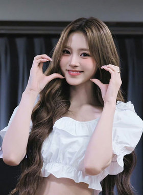 ANNA田中杏奈同款Lartigent花边短款泡泡袖衬衫上衣女夏U领短袖