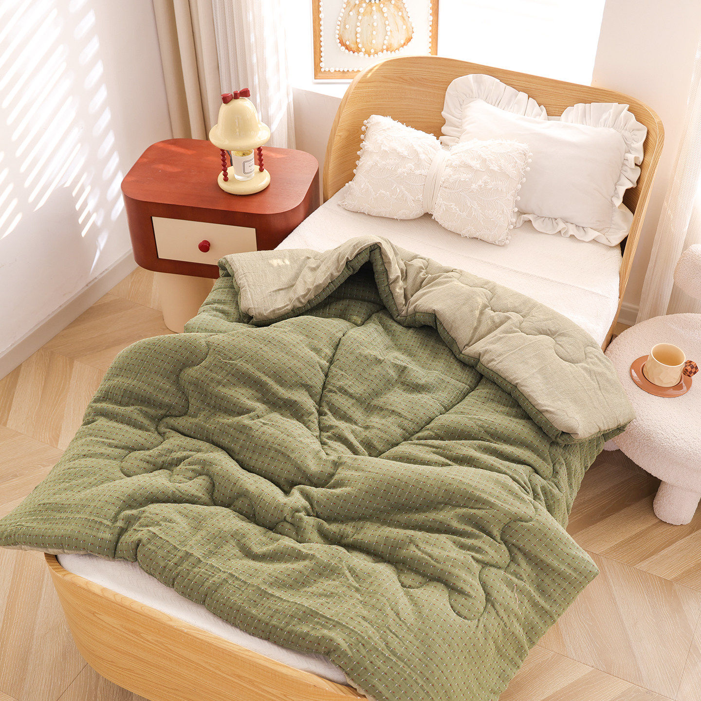 A类纯棉纱布加厚大豆纤维儿童被保暖被芯全棉防踢被冬被家用被子,床上用品,化纤被,淘宝优惠券,粉丝福利购,淘宝优惠卷