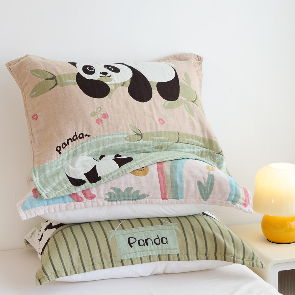 纱布枕巾纯棉一对装新款成人卡通枕头盖巾家用全棉吸汗防滑枕头巾,床上用品,枕巾,淘宝优惠券,粉丝福利购,淘宝优惠卷