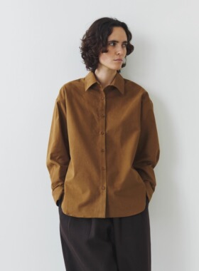 Fist to Fist 全棉拉绒立体廓形基础款加厚长袖衬衣FC0008