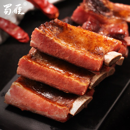 蜀雁正宗四川腊排骨烟熏腊肉特产