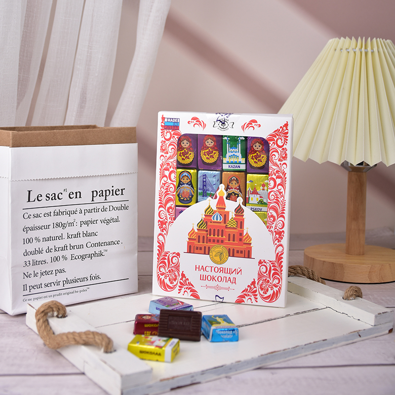 涅夫斯基俄罗斯原装进口米娅夹心巧克力零食礼物送女友伴手礼150g