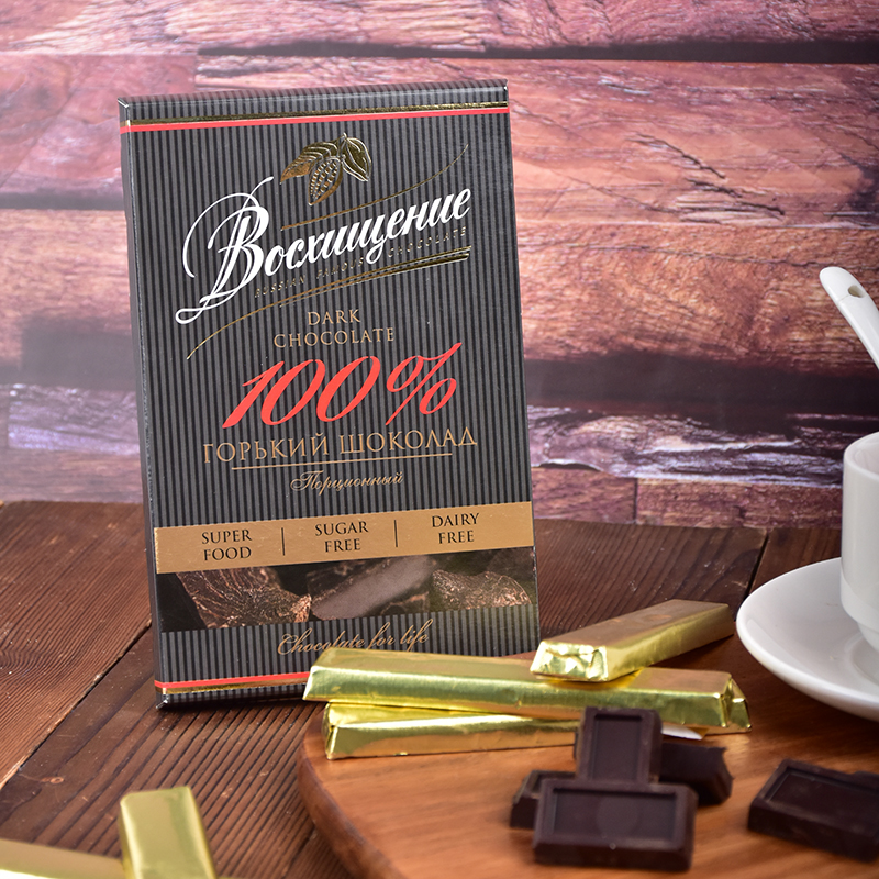 俄罗斯进口黑巧克力独立条装