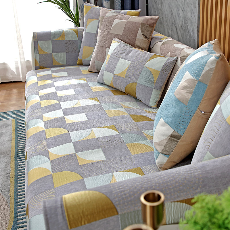 北欧轻奢夏季雪尼尔简约现代沙发垫四季通用防滑高档皮沙发套罩巾,居家布艺,沙发垫,淘宝优惠券,粉丝福利购,淘宝优惠卷