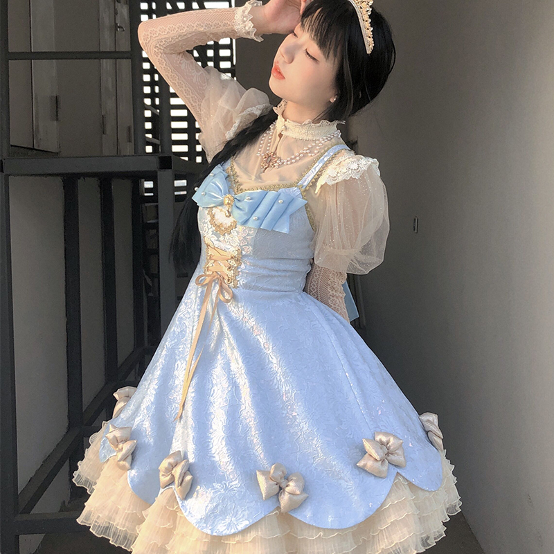 [Meow Box]Internal lap lolita Skirt Originality JSK Lolita Dress Light and thin puff sleeve shirt shirtin the Women's clothing/Boutique , Dress  category - from Buy2taobao.com to provide professional Taobao agent buy service