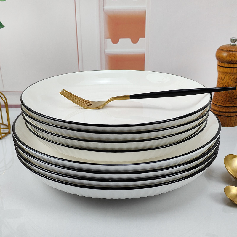 陶瓷盘子菜盘家用10英寸大号