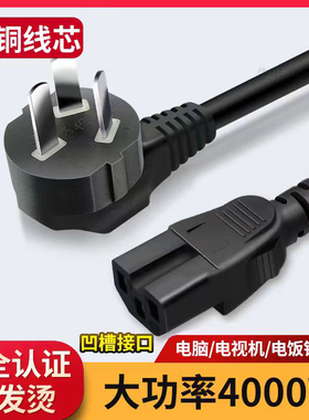 电炒锅 电蒸锅一体锅炒菜锅专用线2100W以上电源线三孔插头大功率