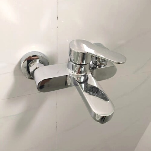 双控混合旋转侧开浴室水龙头热水器卫浴二合一浴缸混水阀套装切换
