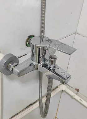 暗装电热水器通用型三联简易混合阀水龙头混水阀浴室套装淋浴