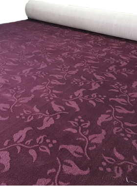 现货紫色酒店地毯宾馆走廊楼梯房间满铺现代简约加厚隔音防火阻燃