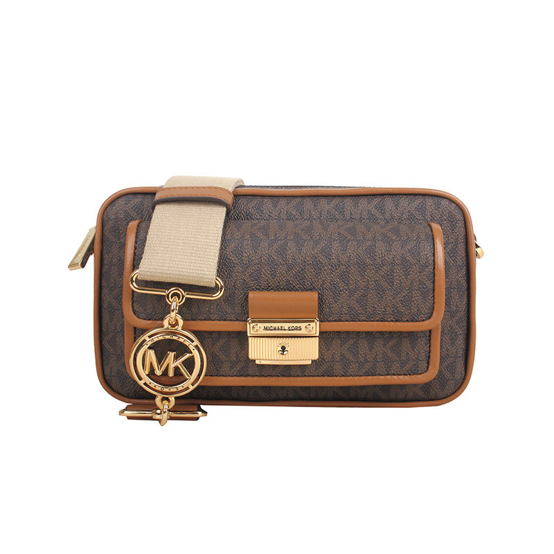 MK女包迈克科尔斯MICHAEL KORS牛皮斜挎包相机干邑色32F1G2BC2B