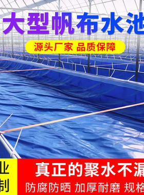 养鱼池帆布池帆布养殖池鱼池防水布养鱼水箱刀刮布篷布雨布防晒布