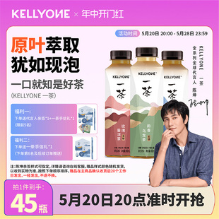 陈坤代言KELLYONE一茶乌龙茉莉普洱0糖茶饮料一茶惊喜组合