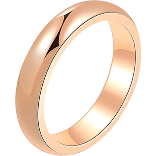 金素圈光圈情侣戒指2024年新款潮钛钢18k玫瑰金食指环大码不掉色