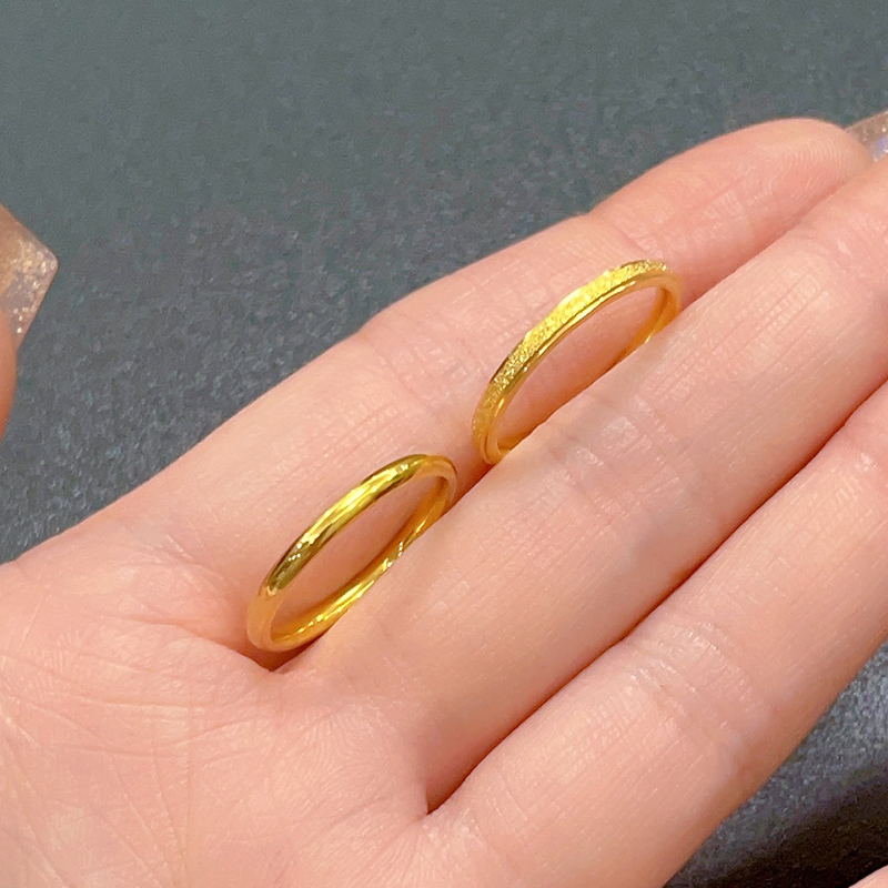 三生三世素圈细戒指女