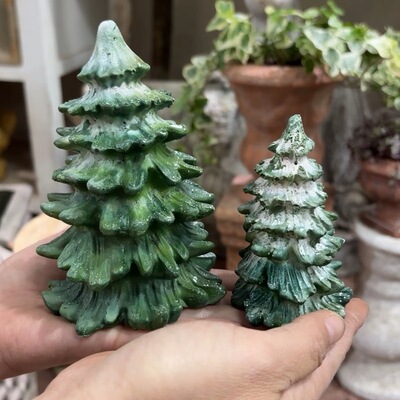 小花农 水泥摆件圣诞树一套