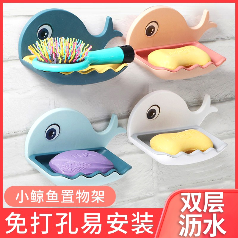 浴室免打孔多功能置物架小壁柜