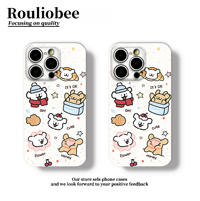 可爱泼墨线条小狗菲林新款适用苹果16手机壳iPhone15promax华为mate70小米14vivooppoa97荣耀P60nova13Reno12
