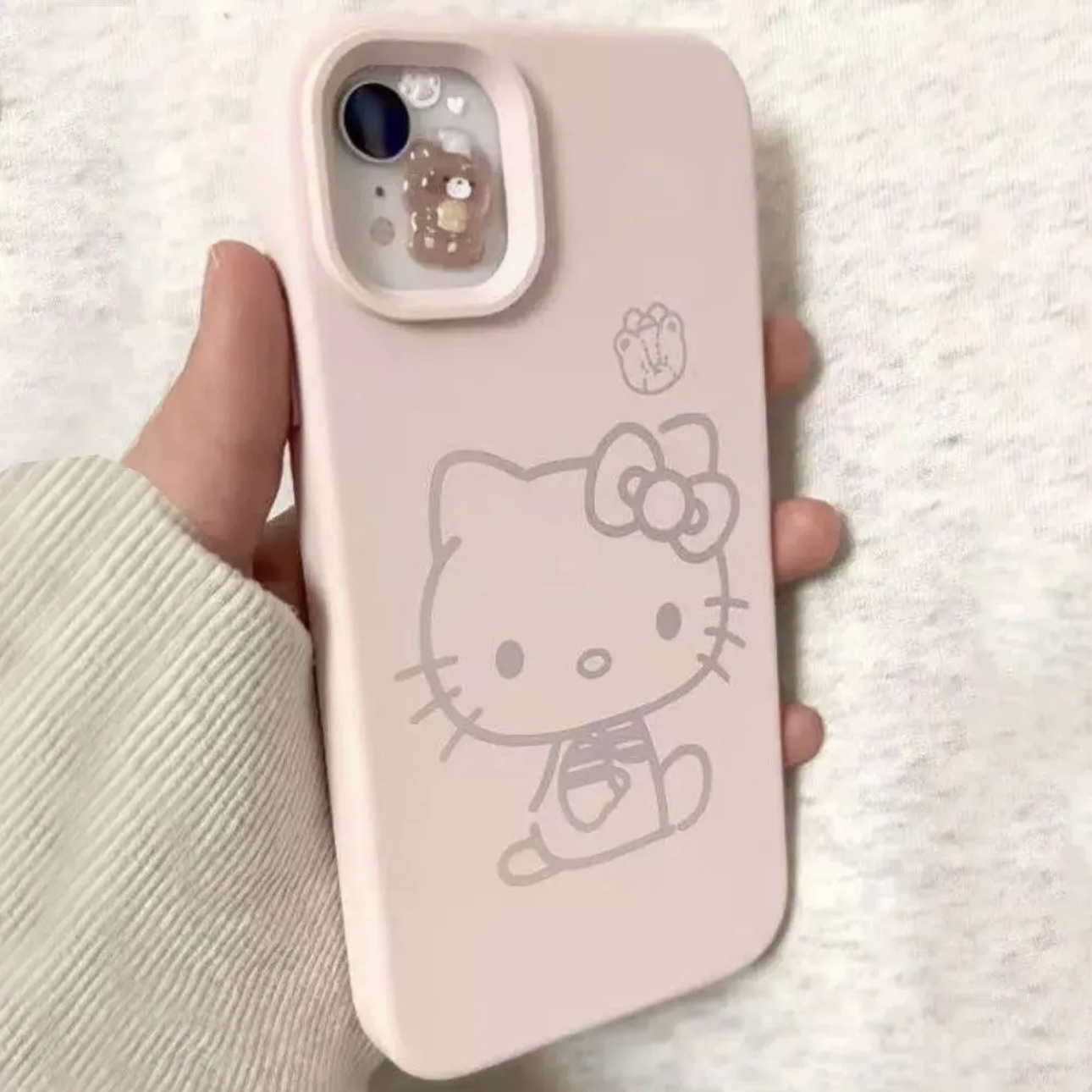 可爱凯蒂猫适用于苹果15promax手机壳iphone13新款16promax女款12纯色14pro粉少女日韩kitty猫甜妹11全包软壳